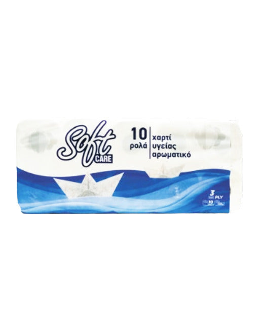 SoftCare 10x120gr 3Φύλλο Αρωματικό Χαρτί Υγείας