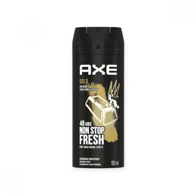 Axe Spray 150ml Αποσμητικά σώματος Gold Oud Wood & Fresh Vanilla