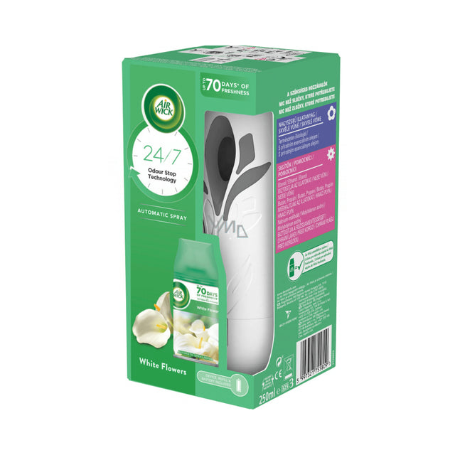 Airwick Συσκευή Αυτόματου Ψεκασμού Freshmatic με Ανταλλακτικό White Flowers 250ml