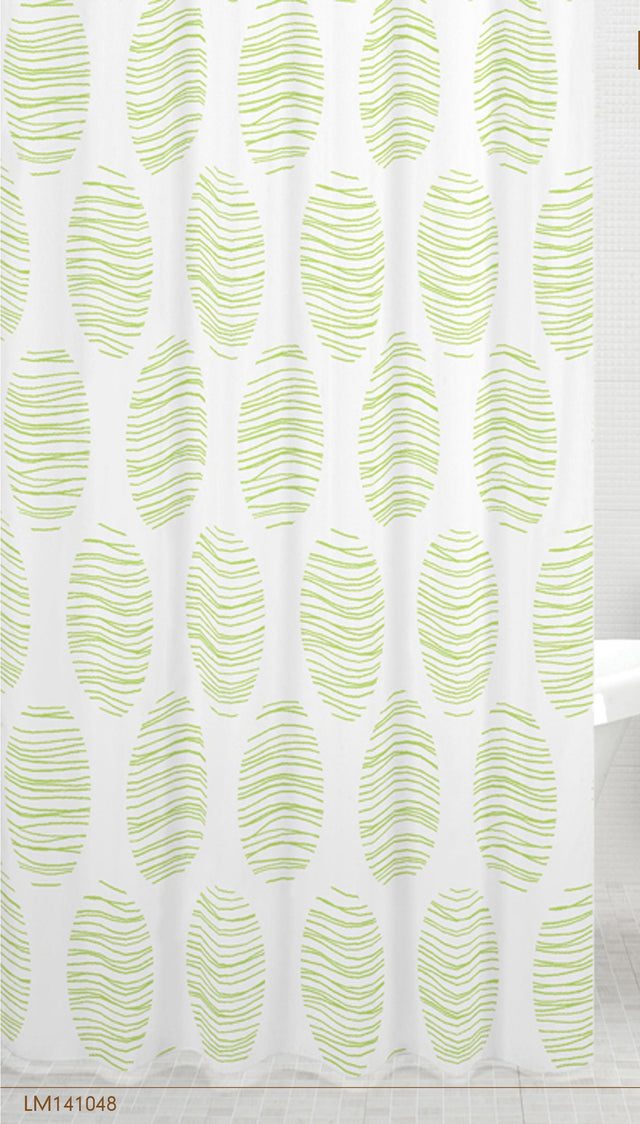 Κουρτίνα Μπάνιου Υφασμάτινη Leaves 180x200cm