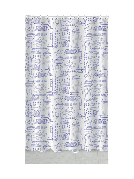 Κουρτίνα Μπάνιου Υφασμάτινη 180x200cm