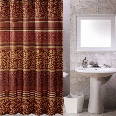 Κουρτίνα Μπάνιου Υφασμάτινη Danica Red 240x180cm