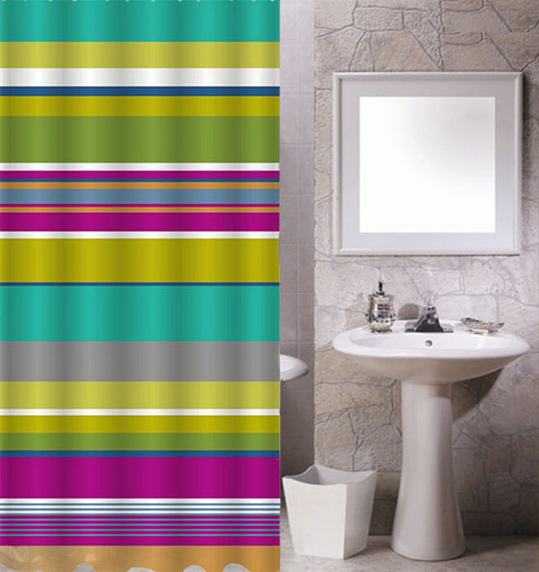 Κουρτίνα Μπάνιου Υφασμάτινη Multicolor 240x180cm