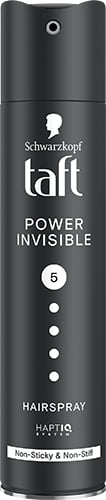 Hairspray Taft 250ml Power Invisible 05 Λάκ Μαλλιών