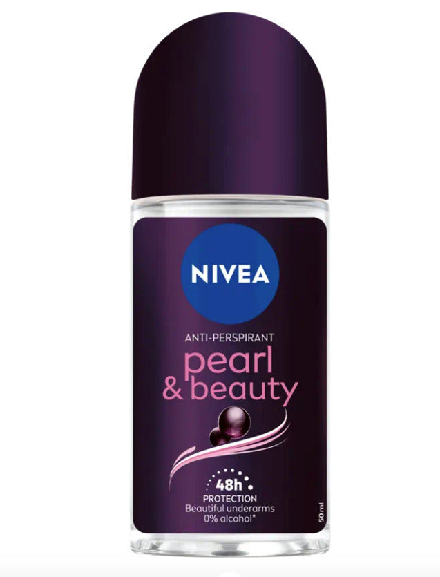 Nivea Roll-On 50ml Αποσμητικά σώματος Women 48h Pearl & Beauti Black Pearl