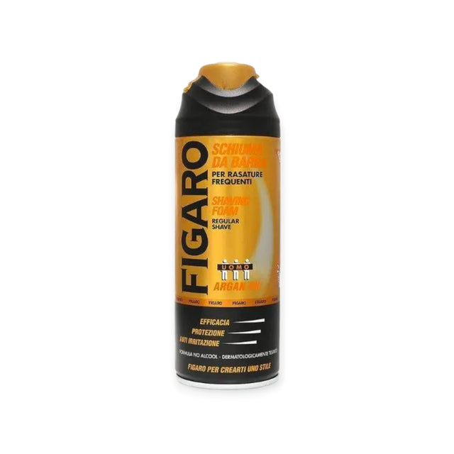Αφρός ξυρίσματος 400ml Figaro Argan Oil για όλους τους τύπους δέρματος.