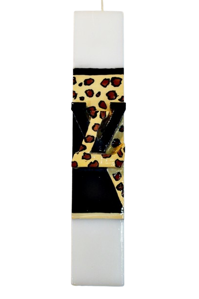 Λαμπάδα Πασχαλινή (Gerakis) LV Λεοπαρ 25cm