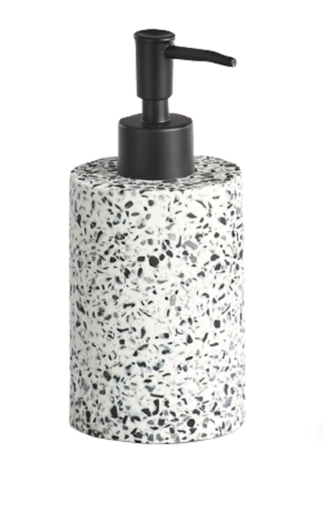Dispenser Αντλία Κρεμοσάπουνου Πολυζερίνης Terrazzo Λευκό