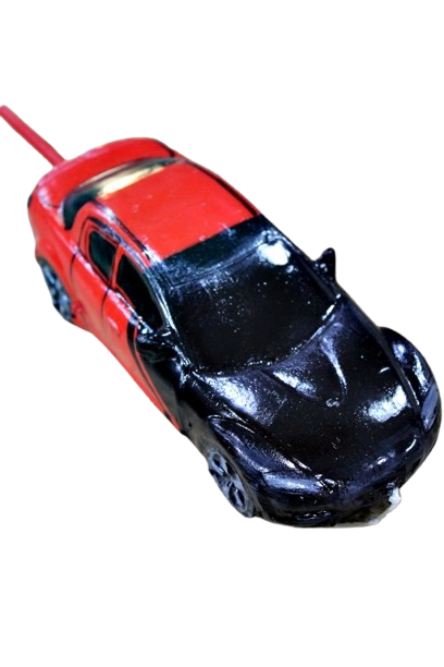 Λαμπάδα Πασχαλινή (Gerakis) Αυτοκινητάκι Κόκκινο-Μαύρο 3D 17,5 x 7,5cm