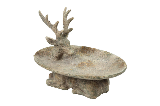 Πιατέλα Κεραμική με Τάρανδο 29.5x19.5x24.5cm