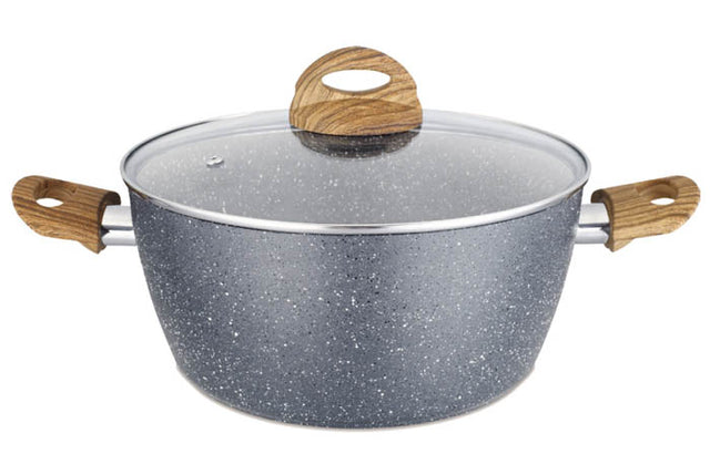 Κατσαρόλα Αλουμινίου Επίστρωση Πέτρας 22cm Marble TnS 03-950-3156