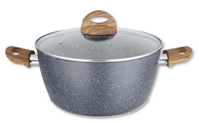 Κατσαρόλα Αλουμινίου Επίστρωση Πέτρας 24cm Marble TnS 03-950-3156