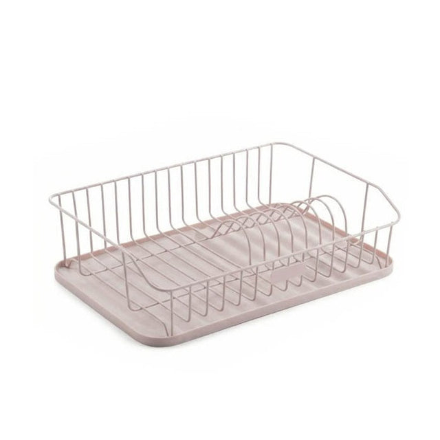 Πιατοθήκη Μεταλλική Με Δίσκο Πλαστικό Μπεζ 43x29x12,50cm