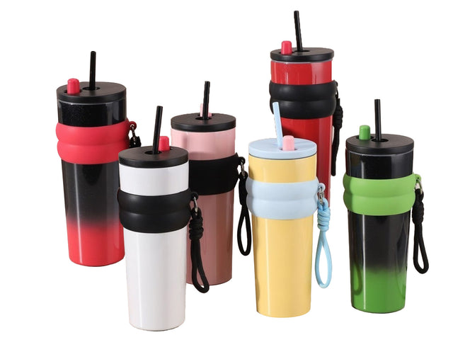 Θερμός Μπουκάλι με Καλαμάκι 720ml σε 6 Χρώματα