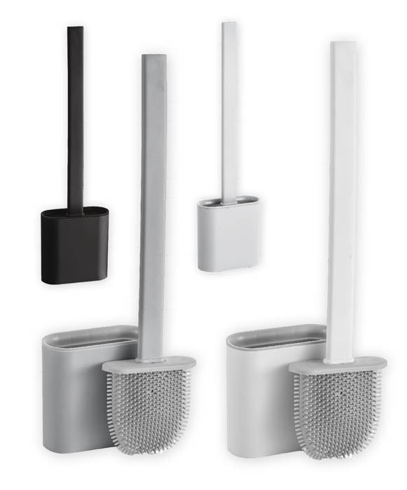 Πιγκάλ Μπάνιου Πλαστικό με Βούρτσα Σιλικόνης 9.8x4.3Χ36.5cm Tns 04-950-1317