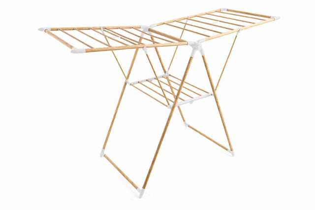 Απλώστρα Σιδήρου Με Ξύλινο Περίγραμμα 155Χ61Χ99