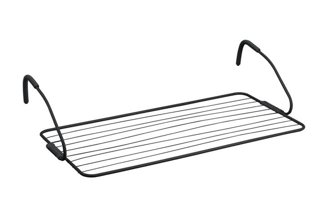 Απλώστρα Μπαλκονιού – Καλοριφέρ Κρεμαστή Μεταλλική 10m μαύρη 105x55x29εκ.