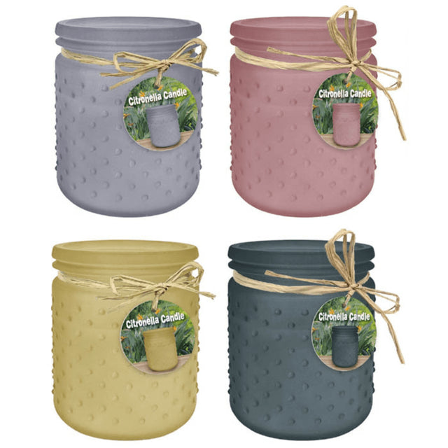 Κερί Αρωματικό Αντικουνουπικό Citronella Γυάλινο 10x12.5cm TnS 05-950-3046