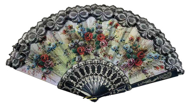 Βεντάλια Πλαστική από Πολυεστέρα με Σχέδιο 15x25cm TnS 07-950-0149