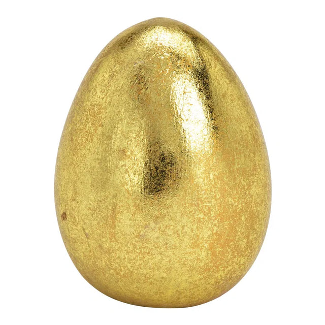 Αυγό Κεραμικό Χρυσό 6x8x6cm