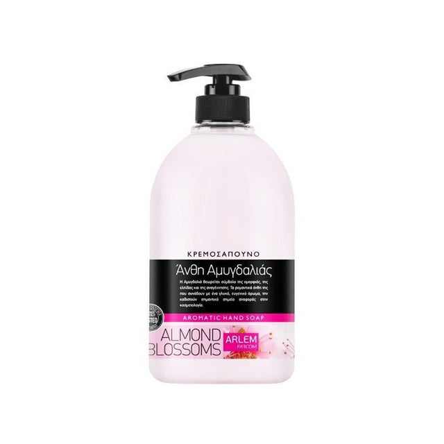 Farcom Arlem Κρεμοσάπουνο Αντλία 1000ml Άνθη Άμυγδαλιας Aromatic Hand Soap