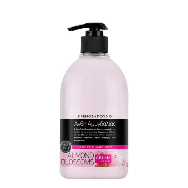 Farcom Arlem Κρεμοσάπουνο Αντλία 500ml Άνθη Άμυγδαλιας
