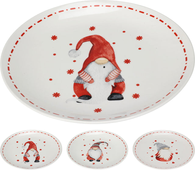 Πιάτο Πορσελάνινο με Χριστουγεννιάτικο Σχέδιο D19cm