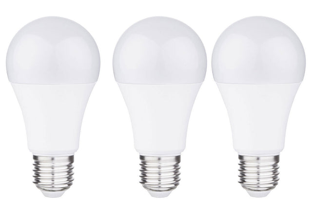Eurolamp Λάμπες LED Σετ 3τμχ 11.1W-75W για Ντουί E27 και Σχήμα A65 Θερμό Λευκό 975lm