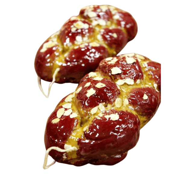 Λαμπάδα Πασχαλινή (Gerakis) Τσουρεκάκι με ξυλάκι 16x7x4cm 002790