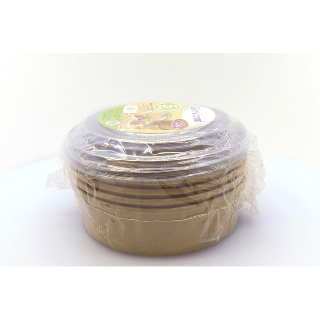 kraft Μπολ σαλάτας με καπάκι 32oz Σετ 5τμχ. Giovanni