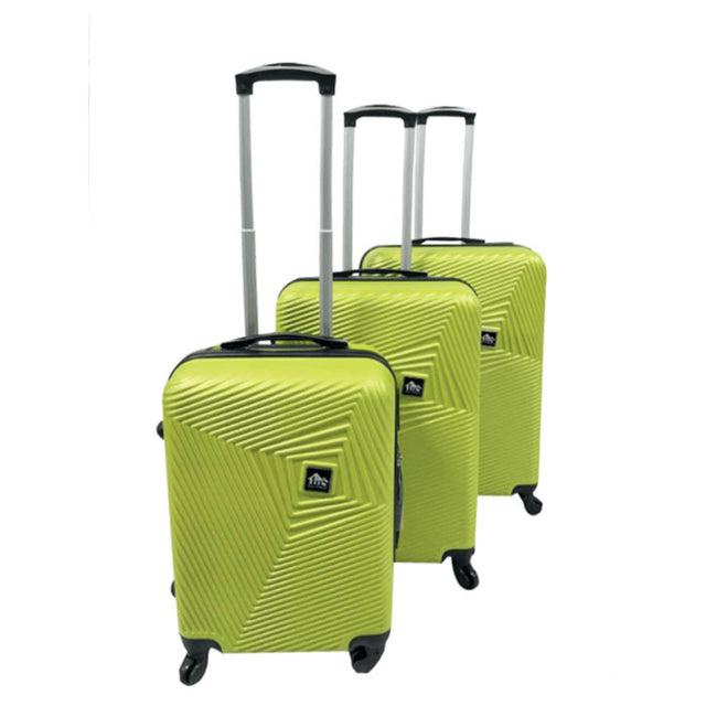 Βαλίτσα - τρόλεϊ Σετ 3τμχ 20/24/26'' Σκληρή με 4 ρόδες χρώμα πράσινο TnS 20-950-0400