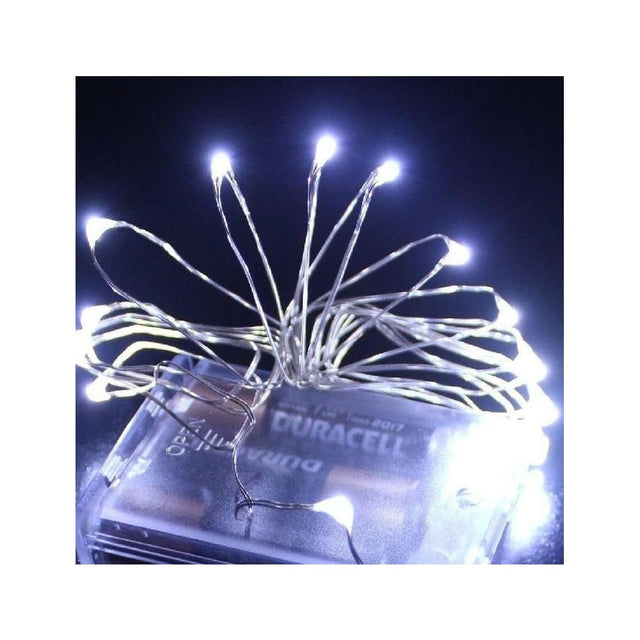 20 Led Χριστουγεννιάτικα Φωτάκια Μπαταρίας Copper Καλώδιο Σύρμα 2 Μέτρα Epam (XLCOPPER-20W)