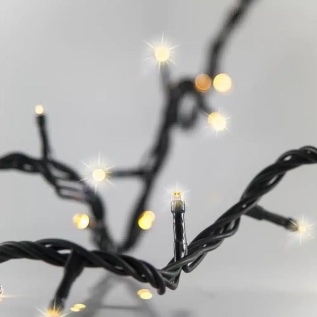 200 Led ''FLASH'' Χριστουγεννιάτικα Λαμπάκια Θερμό Λευκό Πράσινο Καλώδιο 13m με Επέκταση Epam XLAFLASH200W-GWW/31V