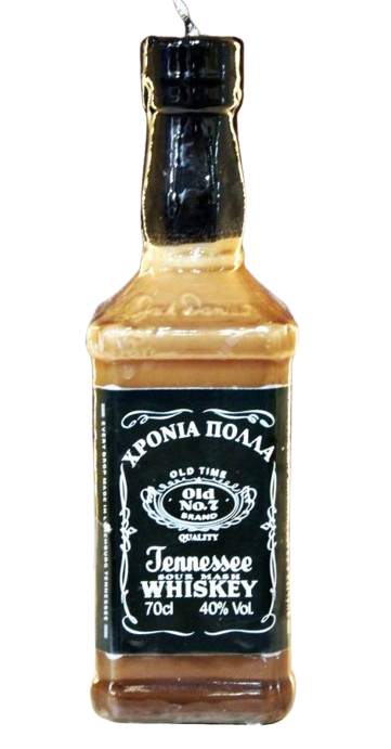 Λαμπάδα Πασχαλινή (Gerakis) Whiskey Μπουκάλι Τετράγωνο 20x6cm 001166