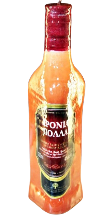 Λαμπάδα Πασχαλινή (Gerakis) Whiskey Μπουκάλι Τρίγωνο Μεγάλο 24x6cm 001560