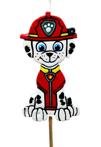 Λαμπάδα Πασχαλινή (Gerakis) Σκυλάκι Κόκκινο Πλακέτα 18x9x2cm 001602-O