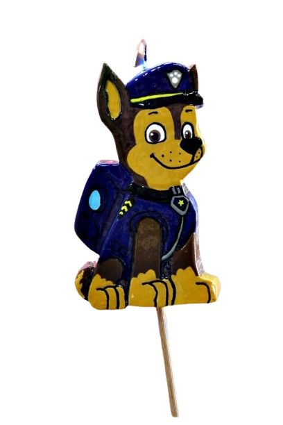 Λαμπάδα Πασχαλινή (Gerakis) Σκυλάκι Μπλε Πλακέτα 17.5x10x2cm 001602-P