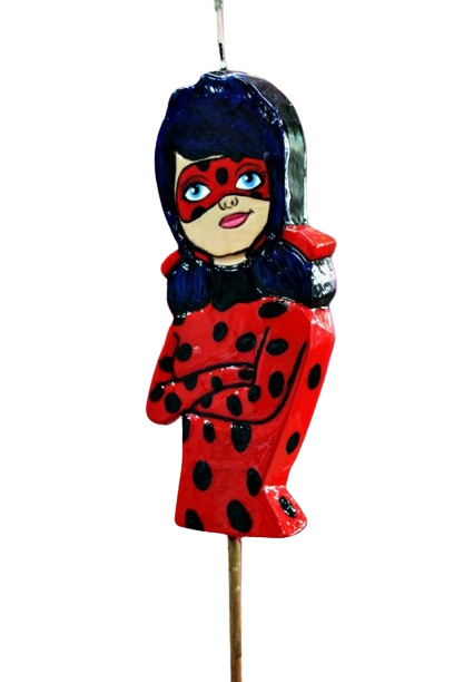 Λαμπάδα Πασχαλινή (Gerakis) πουα κοπέλα Πλακέτα 19x8x2cm 001602-J