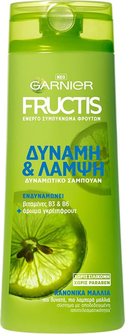 Fructis Σαμπουάν 400ml Δύναμη & Λάμψη