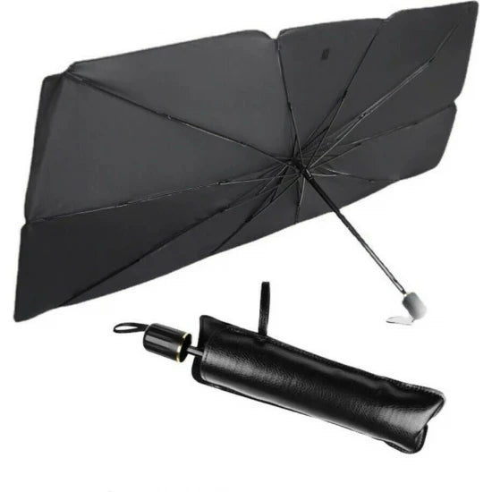 Ηλιοπροστασία Παρμπρίζ Αυτοκινήτου Εσωτερική 130x76cm μαύρο 31-950-0070