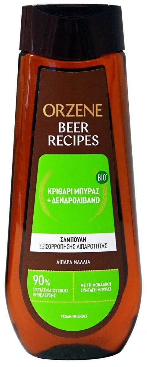 Orzene Σαμπουάν 400ml Bio Beer Λιπαρά Μαλλιά
