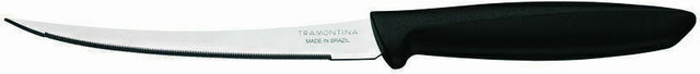 Μαχαίρι Ξεφλουδίσματος Ντομάτας από Ανοξείδωτο Ατσάλι 12cm Μαύρο 23428/005 Tramontina Plenus
