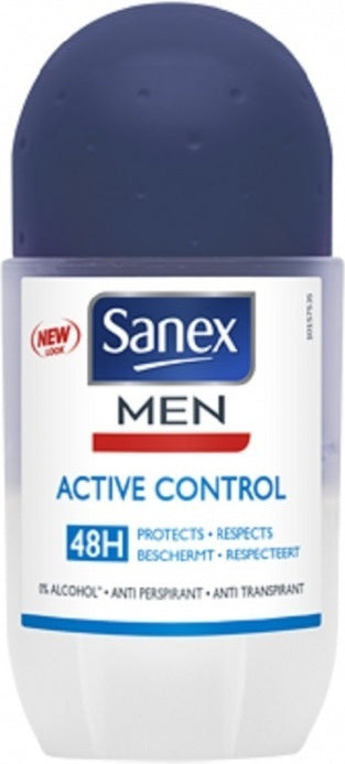 Sanex Roll On 50ml Αποσμητικά σώματος Men Active Control 48h