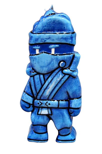 Λαμπάδα Πασχαλινή (Gerakis) Ninja 3D Σταμπ Γαλάζια 21,5 x 10,5cm 003698