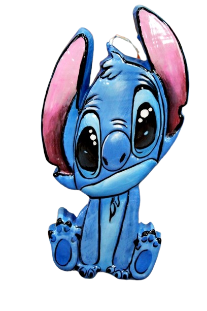 Λαμπάδα Πασχαλινή (Gerakis) Stitch Στιτς Πλακέτα Γαλάζιος 22 x 11,5cm 001602-M