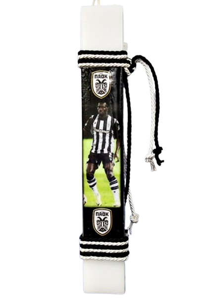 Λαμπάδα Πασχαλινή ΠΑΟΚ πλακέ Camara 25x4x2cm 003761