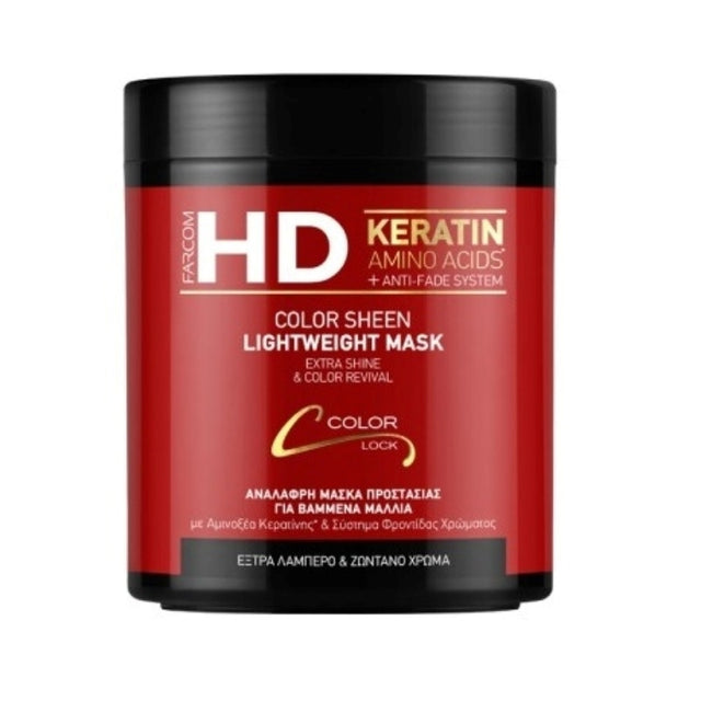 Farcom HD Μάσκα Μαλλιών 1000ml Keratin για Διατήρηση Χρώματος