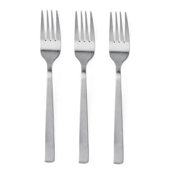 Πιρούνια Φαγητού Ανοξείδωτα Ασημί Σετ 3τμχ TnS 03-950-4141