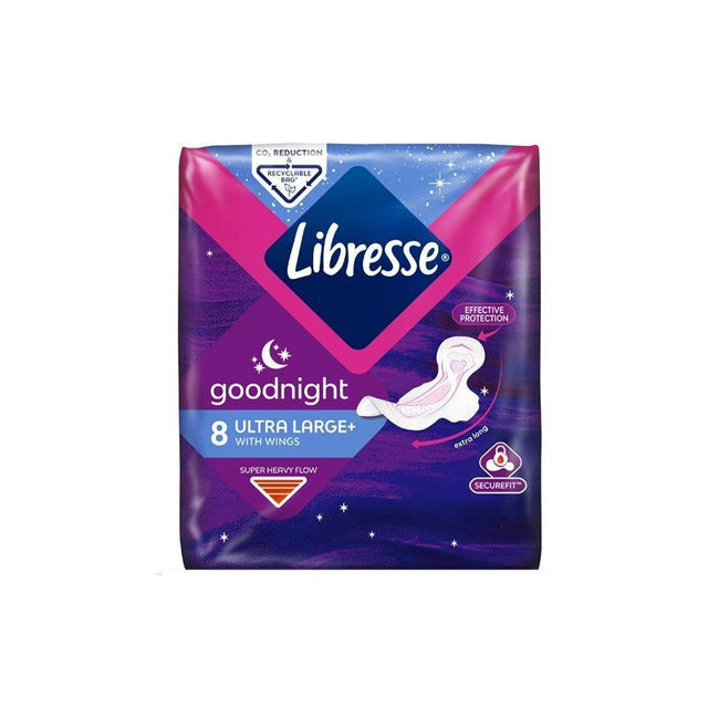 Libresse Σερβιέτα 8τμχ Night Ultra Large