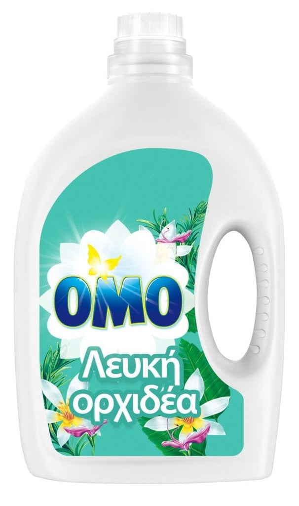 OMO 1500ml - 30Μεζούρες Λευκή Ορχιδέα Υγρό Απορρυπαντικό Πλυντηρίου Ρούχων
